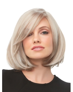 Blonde 100% Hand-Tied 12" With Bangs New Synthetic Wigs Blonde 100% Hand-Tied 12" With Bangs New Synthetic Wigs
