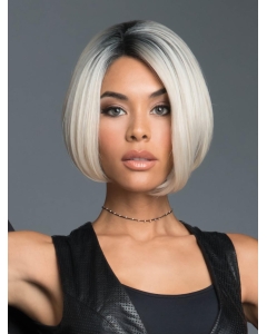 Black to White 10" Straight Chin Length Bob Wigs Black to White 10" Straight Chin Length Bob Wigs