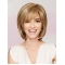 Chin Length Blonde With Bangs Synthetic Wig That Look Real