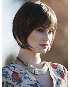 10" Straight Brown Bobs Medium Wigs 10" Straight Brown Bobs Medium Wigs