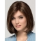 Remy Human Hair Monofilament Brown 11" Bob Wig
