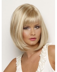 Braw Chin Length Blonde Straight Petite Synthetic Wigs Braw Chin Length Blonde Straight Petite Synthetic Wigs
