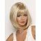 Braw Chin Length Blonde Straight Petite Synthetic Wigs