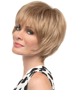 Straight 8" With BangsBlonde Synthetic Wigs  Straight 8" With BangsBlonde Synthetic Wigs