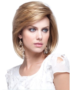 Shining Blonde Straight Chin Length Human Hair Wigs Shining Blonde Straight Chin Length Human Hair Wigs