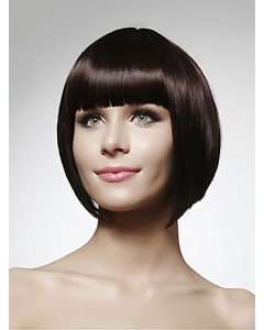 Trendy Black Straight Chin Length Human Hair Wigs Trendy Black Straight Chin Length Human Hair Wigs