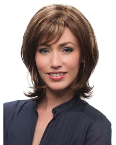Perfect Brown Straight Chin Length Human Hair Wigs Perfect Brown Straight Chin Length Human Hair Wigs