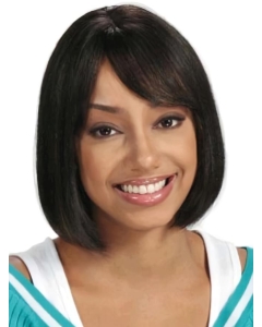 Fashionable Black Straight Chin Length African American Wigs Fashionable Black Straight Chin Length African American Wigs