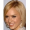 Blonde Straight Remy Human Hair Mature Medium Wigs