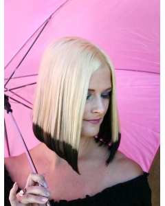 14" Straight Chin Length Full Lace Ombre Wigs 14" Straight Chin Length Full Lace Ombre Wigs