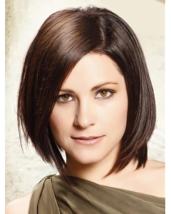 Trendy Lace Front Straight Chin Length Remy Human Lace Wigs Trendy Lace Front Straight Chin Length Remy Human Lace Wigs
