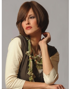 Brown Chin Length Bobs With Bangs Brown Chin Length Bobs With Bangs