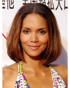 Halle Berry Simple Beauty Mid-length Straight Classic Full Lace Human Hair Bob Wig 12 Inches Halle Berry Simple Beauty Mid-length Straight Classic Full Lace Human Hair Bob Wig 12 Inches