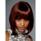 Durable Auburn Lace Front Chin Length Wigs
