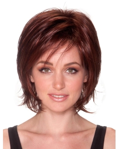 Durable Auburn Straight Chin Length Bob Wigs Durable Auburn Straight Chin Length Bob Wigs
