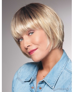 Fashional Blonde Chin Length Straight Bobs High Quality Wigs Fashional Blonde Chin Length Straight Bobs High Quality Wigs