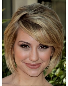 Modern Blonde Straight Chin Length Celebrity Wigs Modern Blonde Straight Chin Length Celebrity Wigs