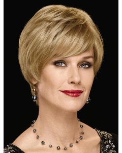 Perfect Chin Length Straight Blonde With Bangs New Design Wigs Perfect Chin Length Straight Blonde With Bangs New Design Wigs