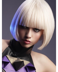 Young Fashion Classic Bobs Platinum Blonde Chin Length Capless Wigs Young Fashion Classic Bobs Platinum Blonde Chin Length Capless Wigs