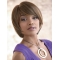 Affordable Brown Straight Chin Length Synthetic Wigs