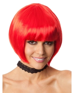 New Arrived Red Bobs With Neat Bangs Synthetic Wigs New Arrived Red Bobs With Neat Bangs Synthetic Wigs