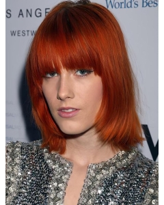 Sleek Chin Length Straight Lace Front Copper Wigs 14 Inch Sleek Chin Length Straight Lace Front Copper Wigs 14 Inch