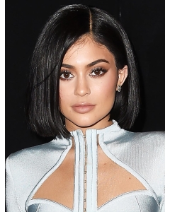 Remy Human Hair Black 11" Lace Front Kylie Jenner Wigs Remy Human Hair Black 11" Lace Front Kylie Jenner Wigs