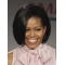 Chin Length Straight Full Lace Black Bobs Michelle Obama