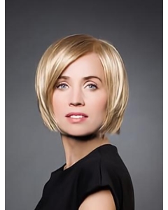 Monofilament Synthetic 10" Straight Blonde Chin Length Wig Bob Monofilament Synthetic 10" Straight Blonde Chin Length Wig Bob