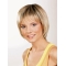 Capless Synthetic 10" Straight Ombre/2 tone Chin Length Graduated Bob Wigs