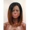 Synthetic Ombre/2 Tone 12" Straight Lace Front Bobs Chin Length Wigs