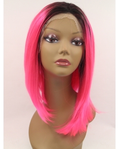 Synthetic Lace Front 13" Straight Red Without Bangs Chin Length Wigs Synthetic Lace Front 13" Straight Red Without Bangs Chin Length Wigs