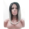 Synthetic Chin Length Ombre/2 Tone Lace Front 12" Without Bangs Straight Wigs