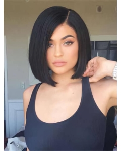 Bobs Remy Human Hair Black Capless Kylie Jenner Wigs Bobs Remy Human Hair Black Capless Kylie Jenner Wigs