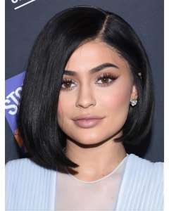 Capless Black 10" Straight Synthetic Kylie Jenner Wigs Capless Black 10" Straight Synthetic Kylie Jenner Wigs