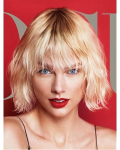 Lace Front Chin Length Silver Straight With Bangs Taylor Swift Wigs Lace Front Chin Length Silver Straight With Bangs Taylor Swift Wigs