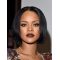 Black 10" Straight Bobs Chin Length Rihanna Wigs