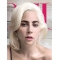 Straight Platinum Blonde Lace Front Chin Length Bobs Lady Gaga Wigs