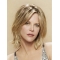 Straight Chin Length Blonde Synthetic Meg Ryan Wigs