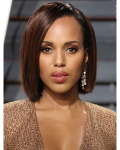Straight Chin Length Brown Synthetic Kerry Washington Wigs Straight Chin Length Brown Synthetic Kerry Washington Wigs
