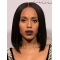 Straight Chin Length Black Synthetic Kerry Washington Wigs