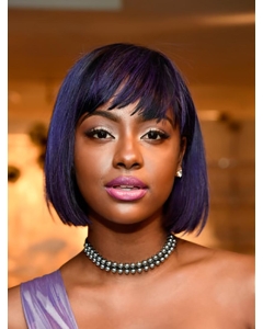 10" Lace Front Chin Length Purple Bobs Justine Skye Wigs 10" Lace Front Chin Length Purple Bobs Justine Skye Wigs