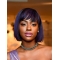 10" Lace Front Chin Length Purple Bobs Justine Skye Wigs