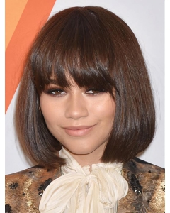 Lace Front 12" Straight Chin Length Bobs Zendaya Wigs Lace Front 12" Straight Chin Length Bobs Zendaya Wigs