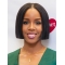Straight Black Bobs Lace Front Chin Length Kelly Rowland Wigs