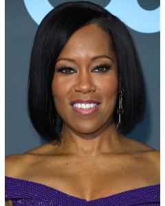 Bobs Straight Chin Length Black Lace Front Regina King Wigs Bobs Straight Chin Length Black Lace Front Regina King Wigs