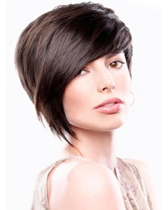 High Quality Brown Straight Chin Length Wigs For Cancer High Quality Brown Straight Chin Length Wigs For Cancer