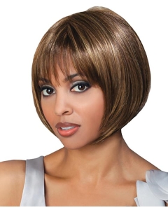 Best Brown Straight Chin Length African American Wigs Best Brown Straight Chin Length African American Wigs