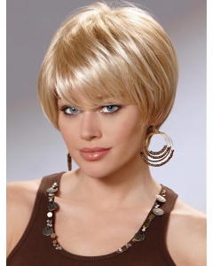Preferential Blonde Straight Chin Length Synthetic Wigs Preferential Blonde Straight Chin Length Synthetic Wigs