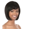 Elegant Black Straight Chin Length African American Wigs
